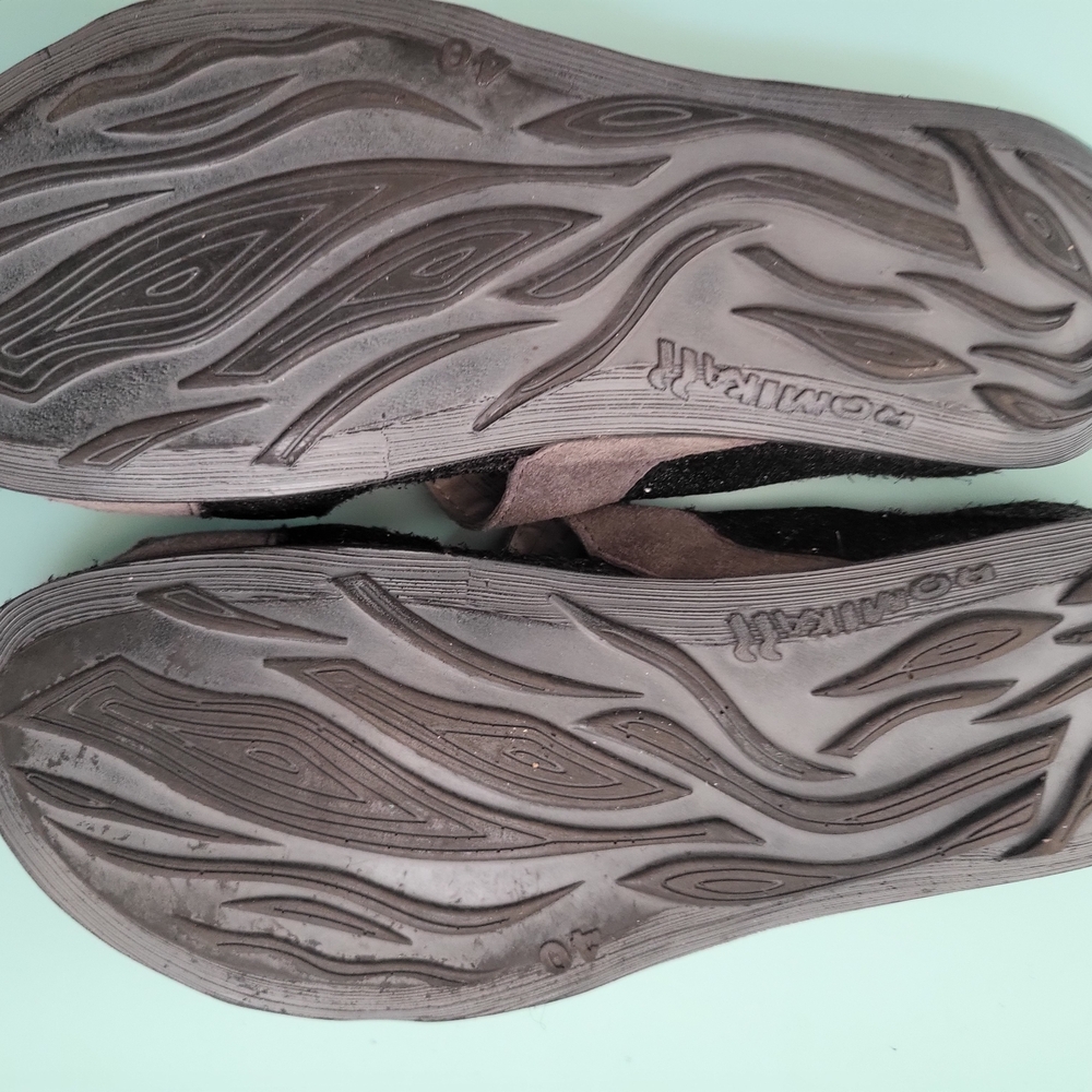 Romika Women's Sparkling Black and Tan Sandals - Picture 5 of 6
